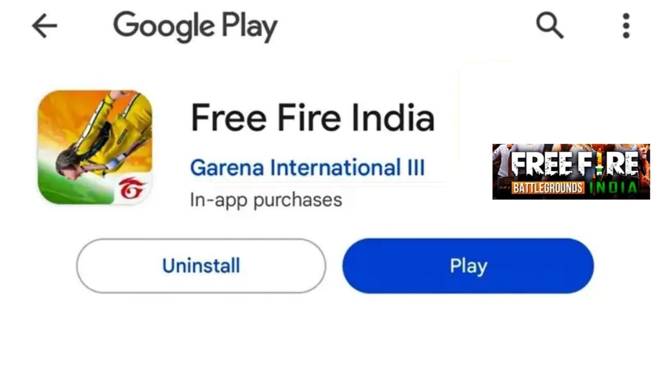 Free Fire India Install