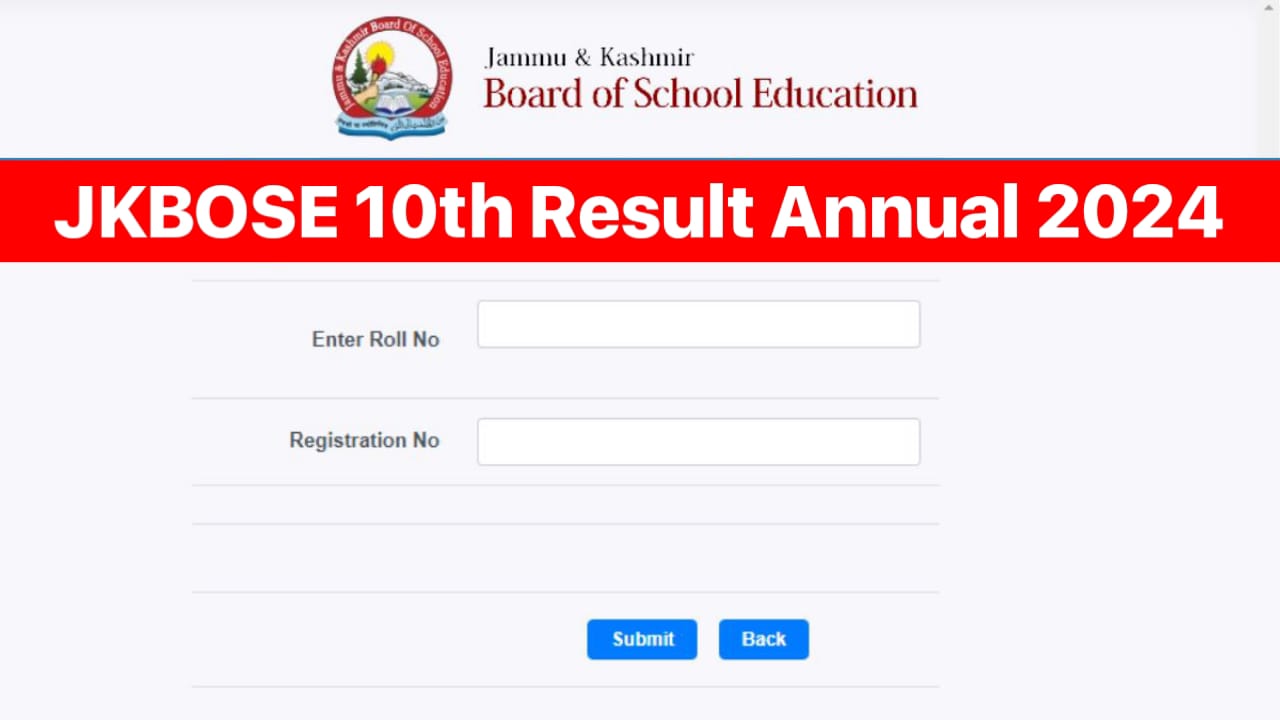 JKBOSE 10th Result 2024