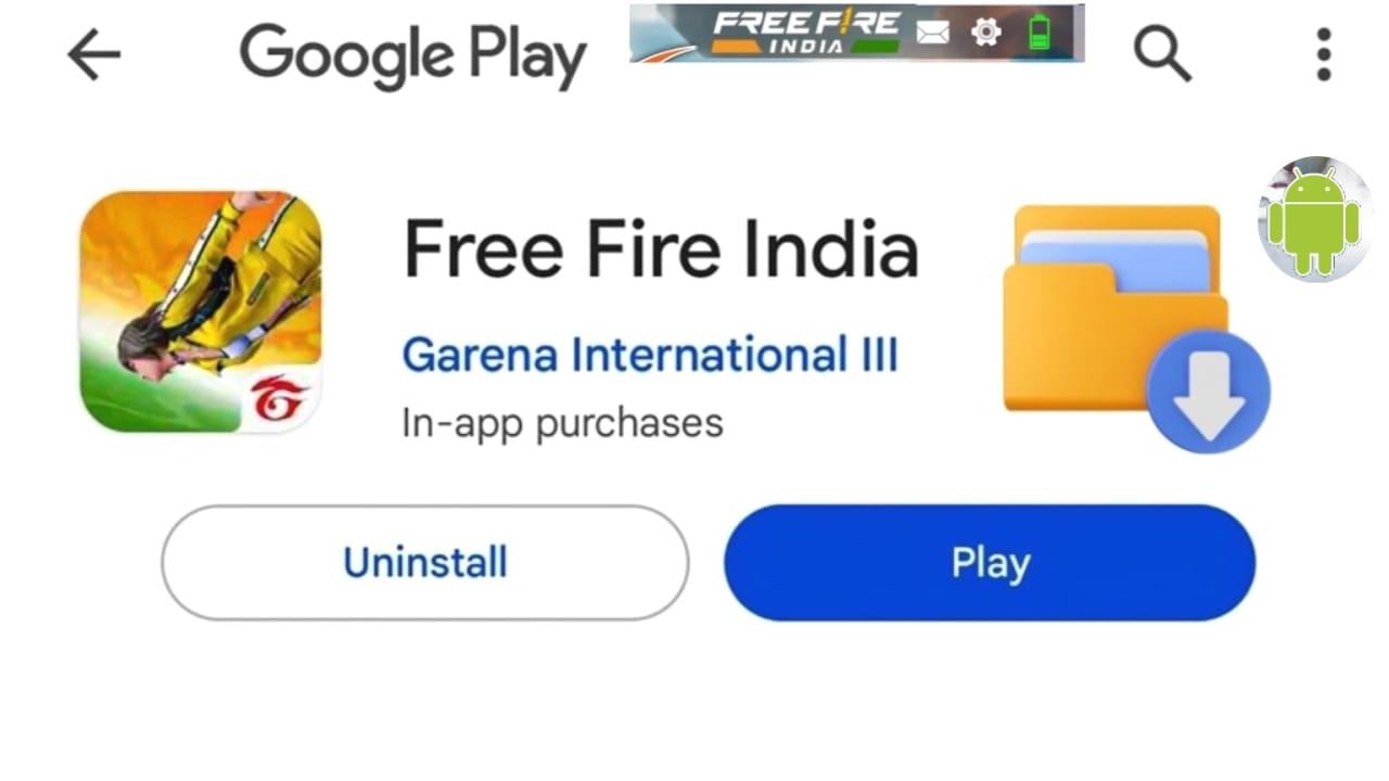 Free Fire India Install