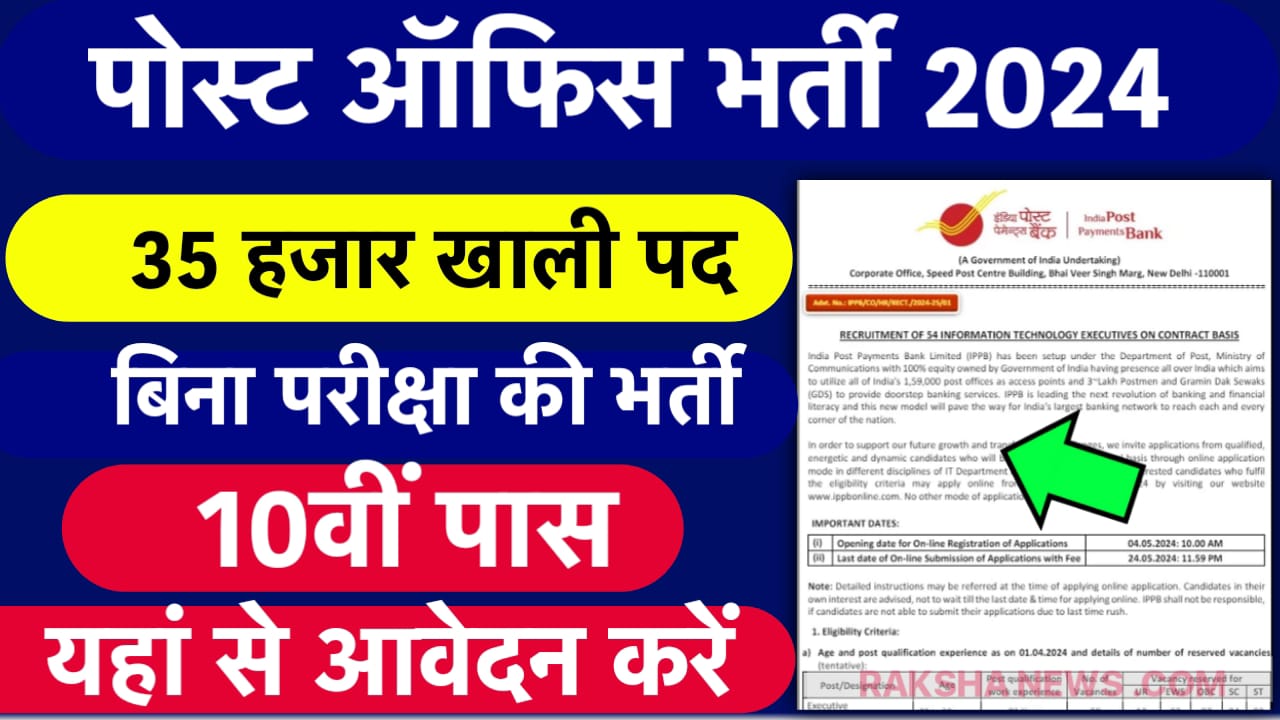 Post Office Bharti 2024 Apply Online